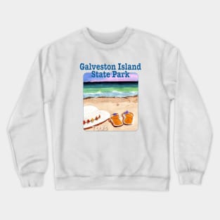 Galveston Island State Park, Texas Crewneck Sweatshirt